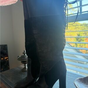 Vero Cuoio Black Over the Knee Boots